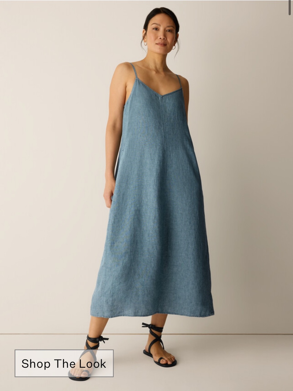 Eileen Fisher linen dress - Picture 3 of 7